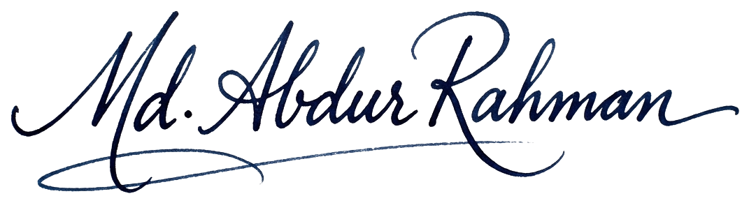 Md. Abdur Rahman Signature